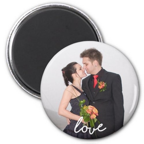 Custom Wedding Photo Love Magnet