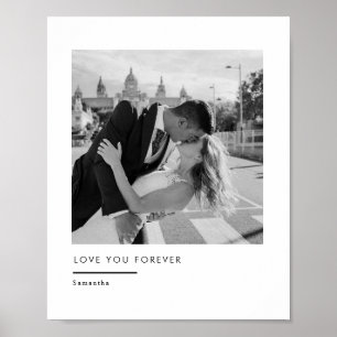 Custom Wedding Photo – Love You Forever Poster
