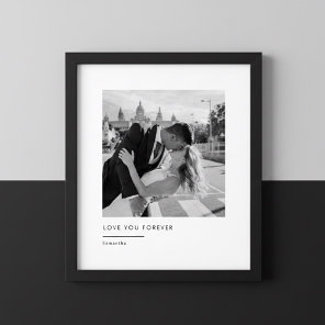 Custom Wedding Photo – Love You Forever Poster