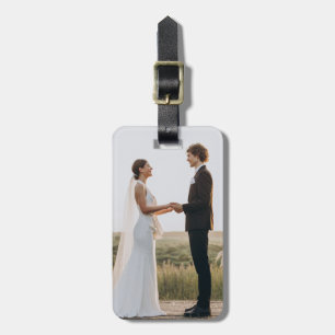 Custom Wedding Photo Luggage Tag