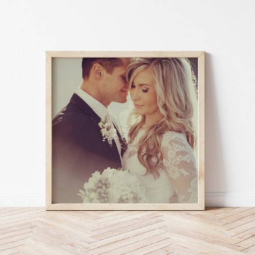 Custom Wedding Photo Personalized Art Print