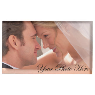 Custom Wedding Photo Place Card Holder