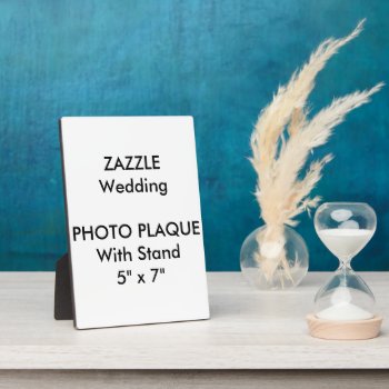 Custom Wedding Photo Plaque 5" X 7" by TheWeddingCollection at Zazzle