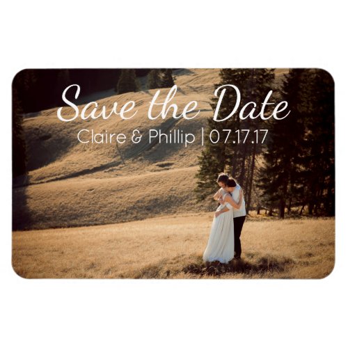 Custom Wedding Photo  Save the Date Magnet
