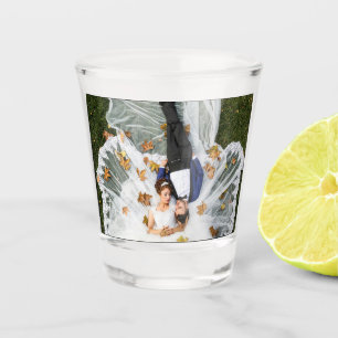 Custom Wedding Photo Shot Glass