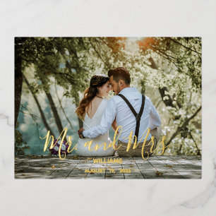 Custom Wedding Photo Thank you Card