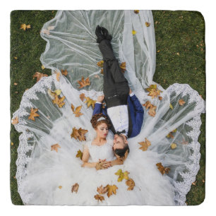 Custom Wedding Photo Trivet