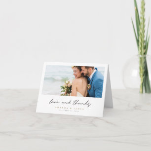 Custom Wedding Picture Thank You Cards