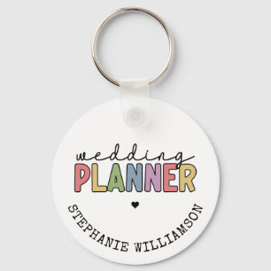 Custom Wedding Planner Event Planner Keychain