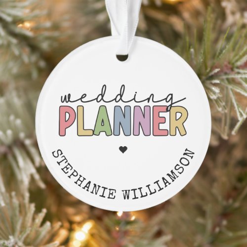 Custom Wedding Planner Event Planner Ornament
