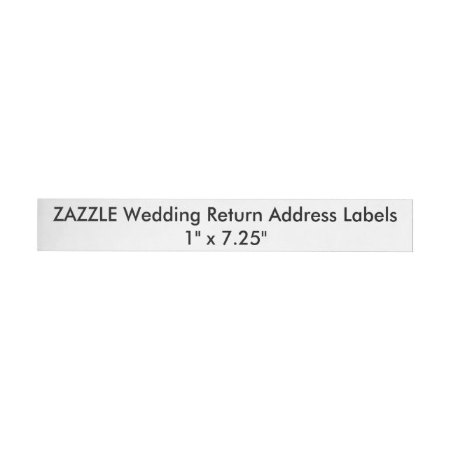 Custom Wedding Return Address Labels 1"x7.25" (24) (Individual)