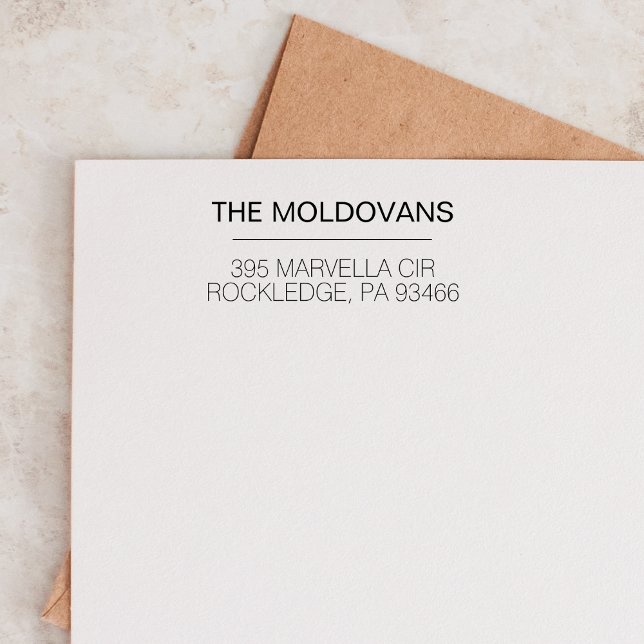 Custom Wedding Return Address Personalized Rubber Stamp (Creator Uploaded)