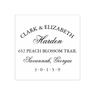 Custom Wedding Return Address Stamp