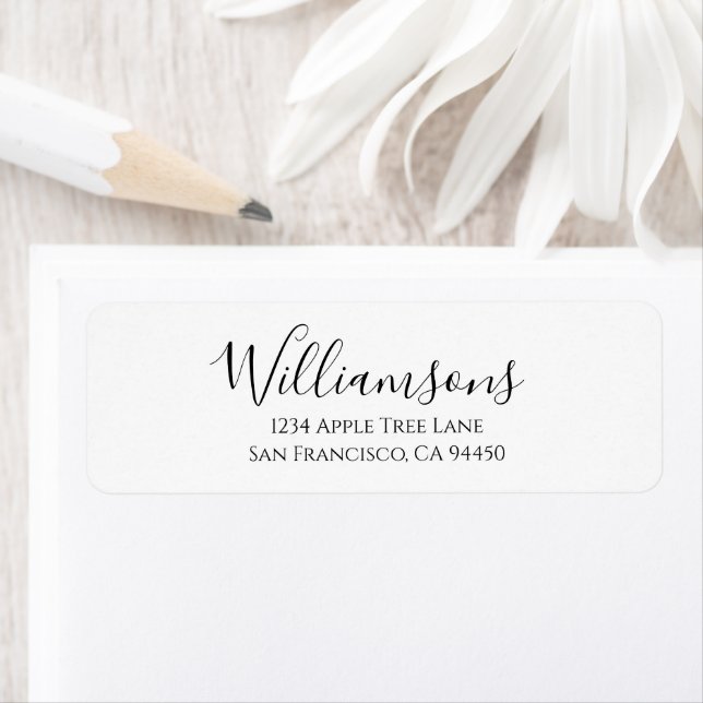 Custom Wedding Return Labels (Insitu)