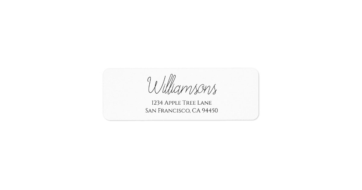 Custom Wedding Return Labels | Zazzle.com