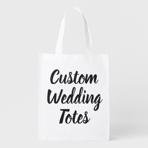Custom Wedding Reusable Bag Blank Template