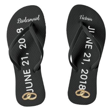 Custom Wedding Ring Bridesmaid Bridal Flip Flops Custom Wedding Ring Bridesmaid Bridal Flip Flops