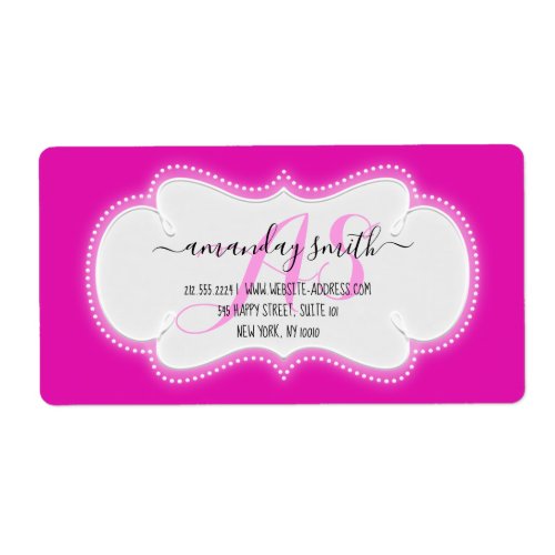Custom Wedding RSVP Bridal Shower Beauty Business Label