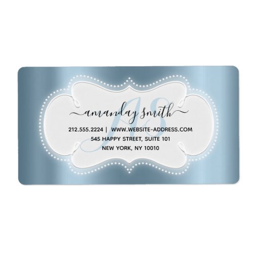 Custom Wedding RSVP Bridal Sweet 16th Smoky BLUE Label