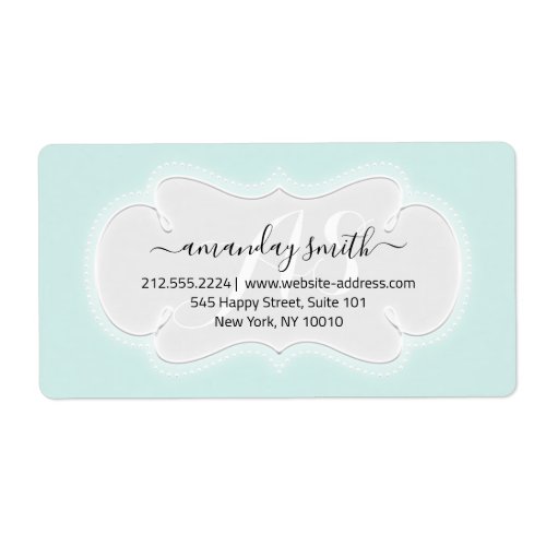 Custom Wedding RSVP Bridal Sweet 16th White Blue Label