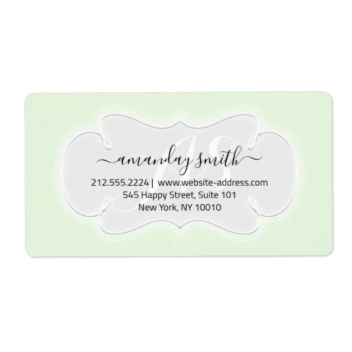 Custom Wedding RSVP Bridal Sweet 16th White Mint Label