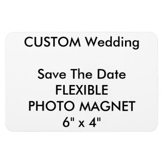 Custom Wedding Save The Date Photo Fridge Magnet