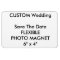 Custom Wedding Save The Date Photo Fridge Magnet