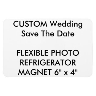 Custom Wedding Save The Date Photo Fridge Magnet