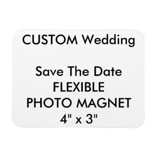 Custom Wedding Save The Date Photo Fridge Magnet
