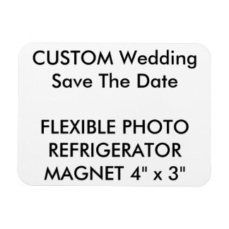 Custom Wedding Save The Date Photo Fridge Magnet