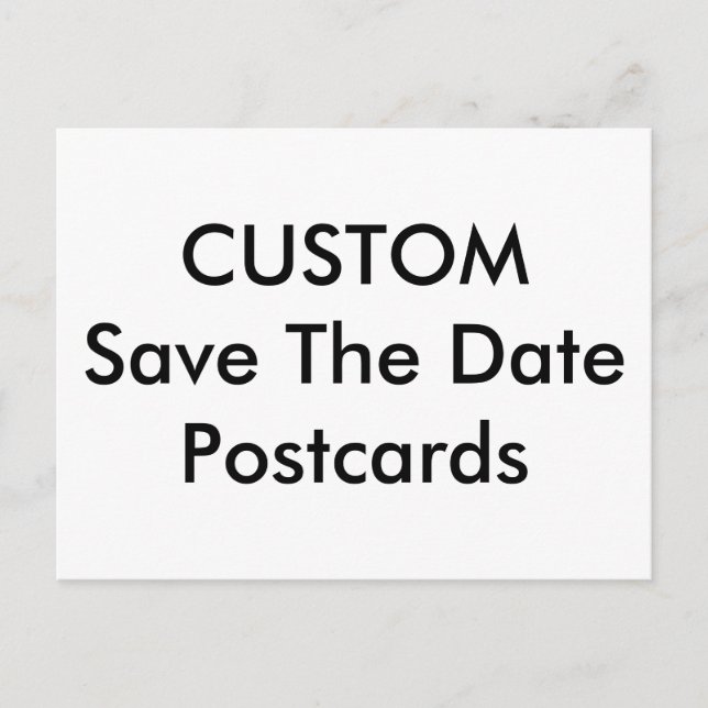 Custom Wedding Save The Date Postcards (Front)