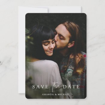 Custom Wedding Save the Date Template with Photo