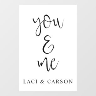 Custom Wedding Sign – Elegant Personalized Welcome Wall Decal