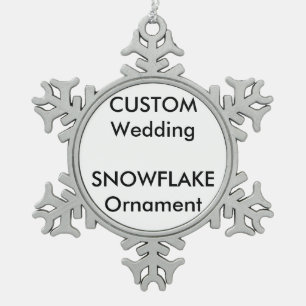 Custom Wedding Snowflake Ornament Decoration