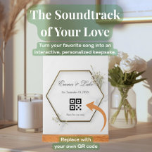Custom Wedding Song QR Code Anniversary Gift
