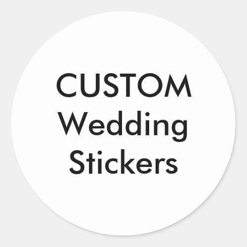 Custom Wedding Stickers 15 ROUND GLOSSY 20 pk