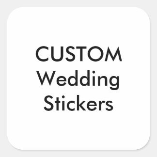 Custom Wedding Stickers 3" SQUARE MATTE (6 pk.)