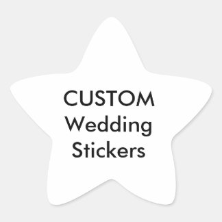 Custom Wedding Stickers STAR MATTE (20 pk.)