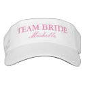 Custom wedding sun visor cap hats for team bride