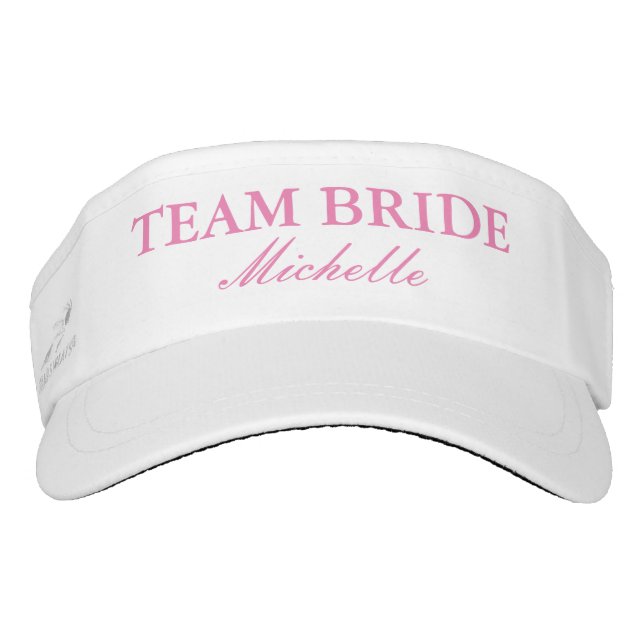 Custom wedding sun visor cap hats for team bride (Front)