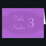 Custom Wedding Table Number Cards<br><div class="desc">Use these wedding table number cards at your wedding reception to direct your guests to the correct table. Order one card for each table and change the number with the easy to use text box on the product order page. Be sure to check out the coordinating place cards and other...</div>