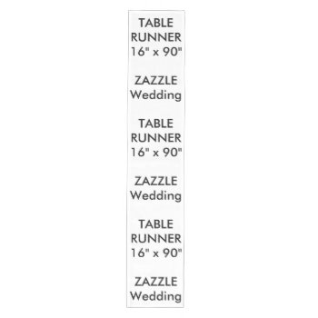 Custom Wedding Table Runner 16" X 90" by TheWeddingCollection at Zazzle
