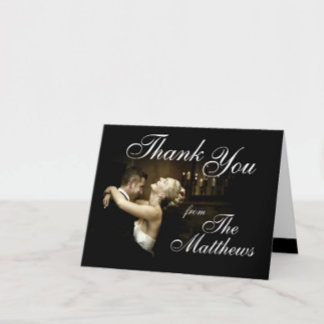 Custom Wedding Thank You Photo Card