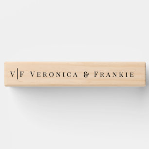 Custom Wedding Topple Tower Yard Game Monogram