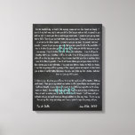 Custom Wedding Vows on Canvas<br><div class="desc">A constant reminder of the vows that you made on your special day. Customizable size,  color etc. A great wedding,  anniversary or just because gift!</div>