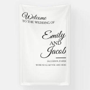 Custom Wedding Welcome banner