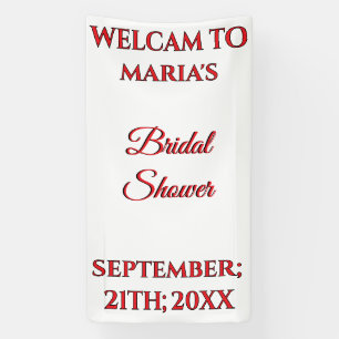 Custom Wedding Welcome Bridal Shower Engaged Banne Banner