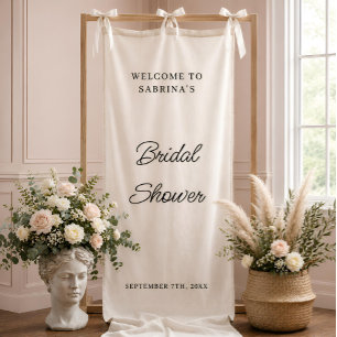 Custom  Wedding Welcome Bridal Shower Engaged Banner