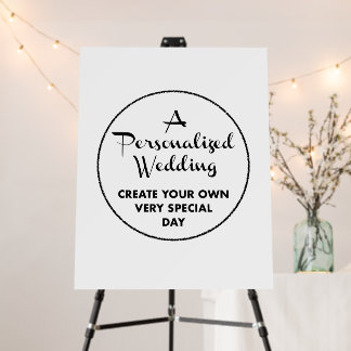 Custom Wedding Welcome Sign 22" x 28" Foam Board