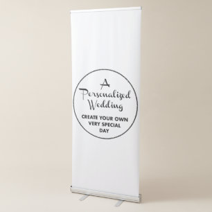 Custom Wedding Welcome Sign - Retractable Banner